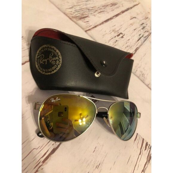 Ray-Ban Black Metal Sunglasses aviator - Picture 1 of 7